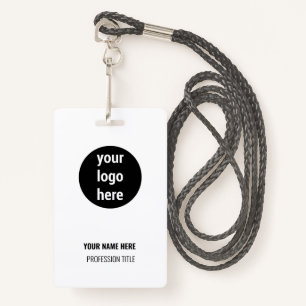 Company Office Employee Recognition Business Logo ID Badge