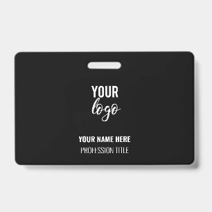 Company Office Employee Recognition Business Logo ID Badge