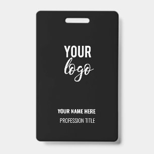 Company Office Employee Recognition Business Logo ID Badge