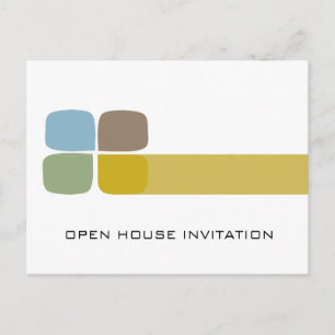 Company Open House Invitation Postcard