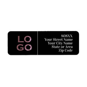 Company or Business Custom Logo on Black