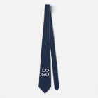 Company or Business Custom Logo on Navy Blue