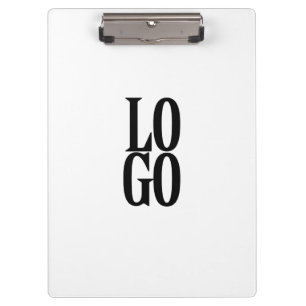 Company or Business Custom  Logo on White Clipboard