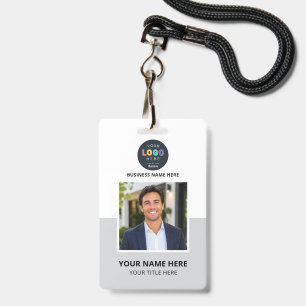 Company Photo and Logo Business ID Badge