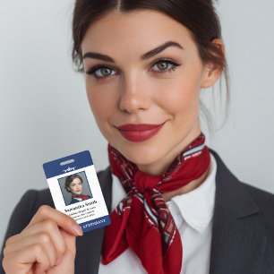 Company Photo Security ID Aviation Airline Flight Badge