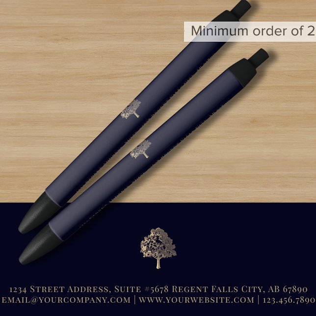 Company Promotional Custom Logo Black Ink Pen (Creator Uploaded)