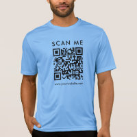 Company QR Code Scan Me Mens Front Side Print
