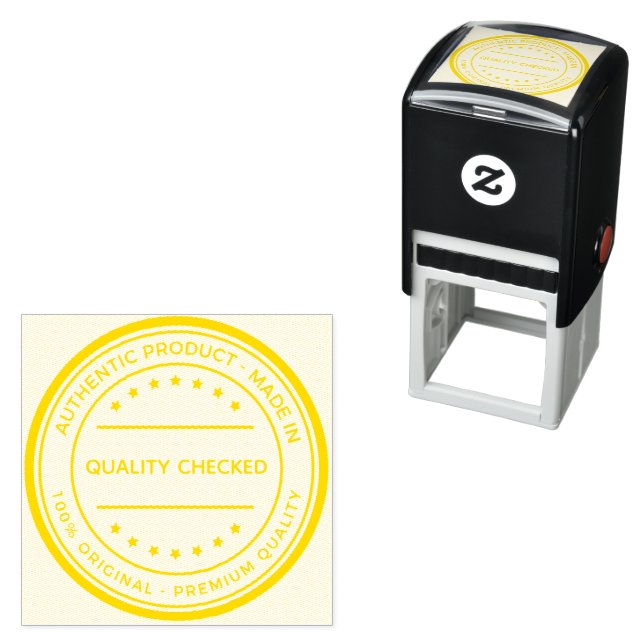 Company Quality Checked Yellow Ink Manufacturing  Self-inking Stamp (In Situ)