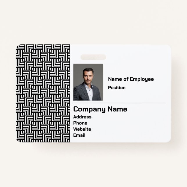 Company Security Badge ID Badge (Front)