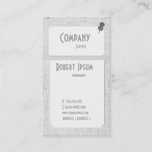 Company Service Occupation Business Card (Front)