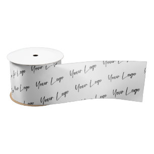 Company Signature Logo Branded Satin Ribbon