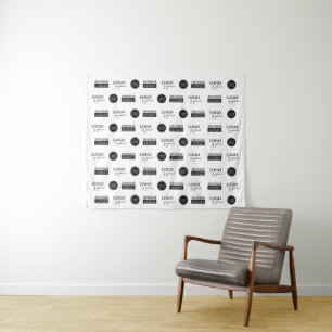 Company Sponsor logos Custom step and repeat  Tapestry