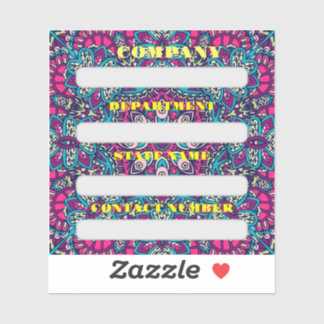 COMPANY STAFF LABEL STICKER