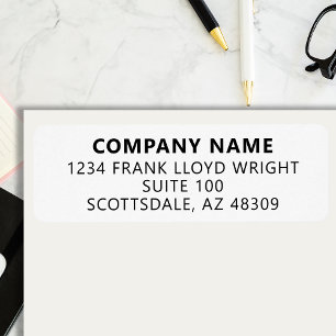 Company Stationary Custom Business Return Address