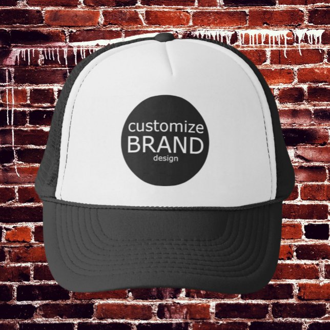 Company Swag Business Brand Add Your Logo Hats (black custom logo hat)