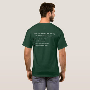 Company T-Shirt Your Name Text Contact Information