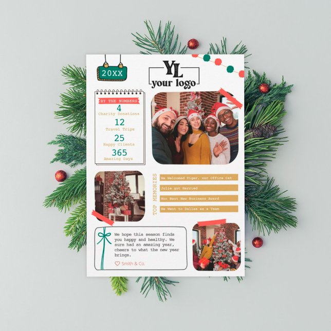 Company What a Year in Review Holiday Card (Creator Uploaded)