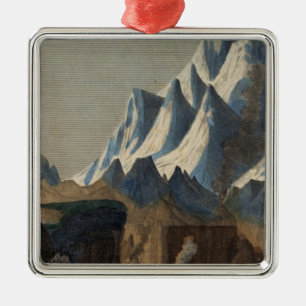 Comparative Height of the Principal Mountains Metal Tree Decoration