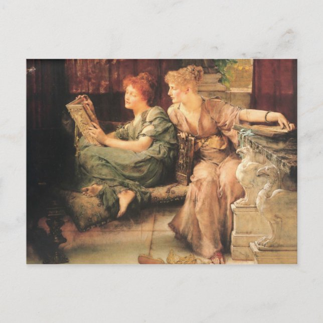 Comparisons by Lawrence Alma-Tadema Postcard (Front)