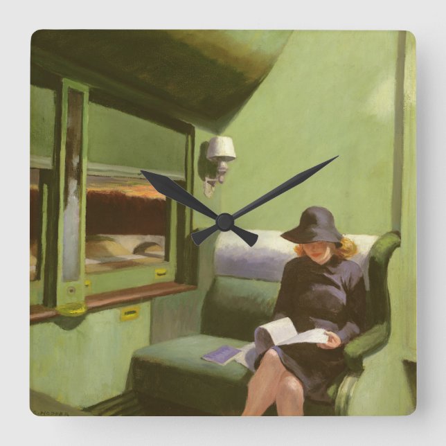 Compartment C, Car 293 Square Wall Clock (Front)