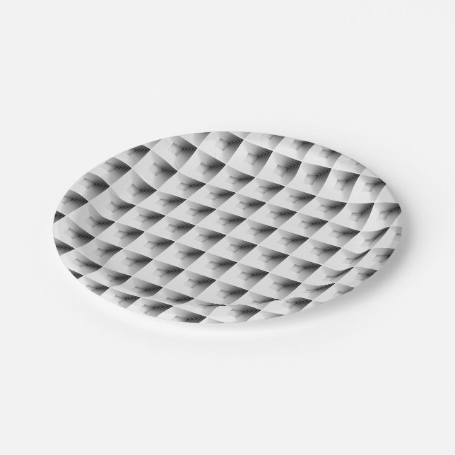 compartment design in Grey... Paper Plate (Angled)