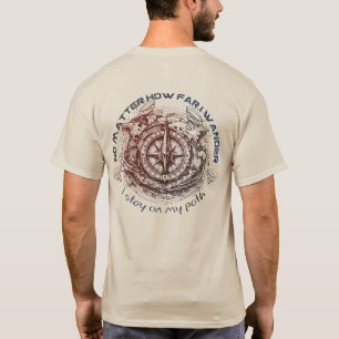 Compass Adventure Explorer T Shirt Tee Casual Wear
