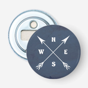 Compass arrows bottle opener