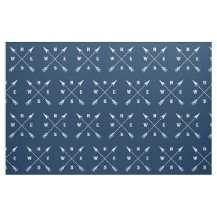 Compass arrows fabric