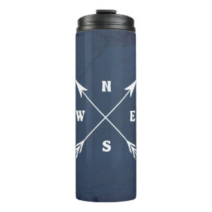 Compass arrows thermal tumbler