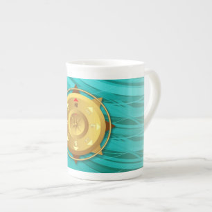 Compass Bone China Mug