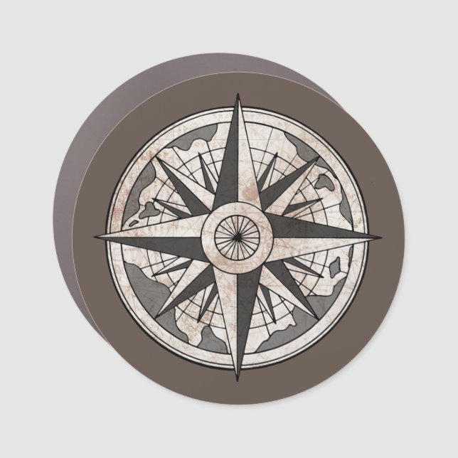 compass  car magnet (Front)