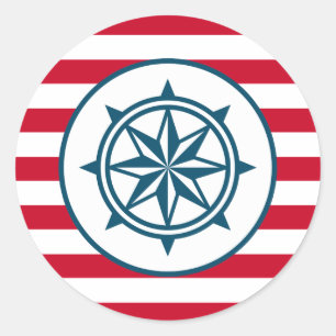 Compass Classic Round Sticker