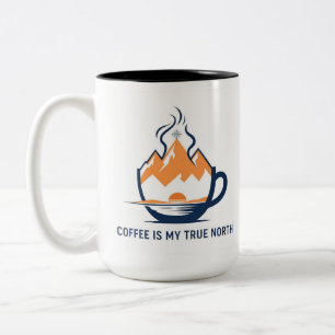 Compass Coffee Two-Tone Coffee Mug