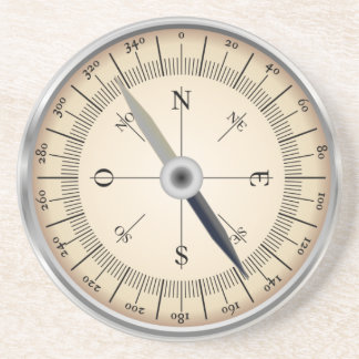 Compass Design Coaster