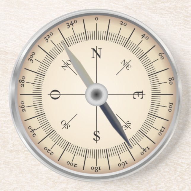 Compass Design Coaster (Front)