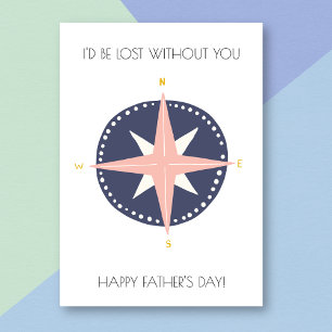Compass Funny Father's Day Card