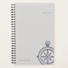 Compass Hard Cover Planner- Midnight Cartographer 