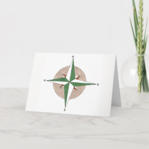 Compass Headed in the Right Direction Congrats Card