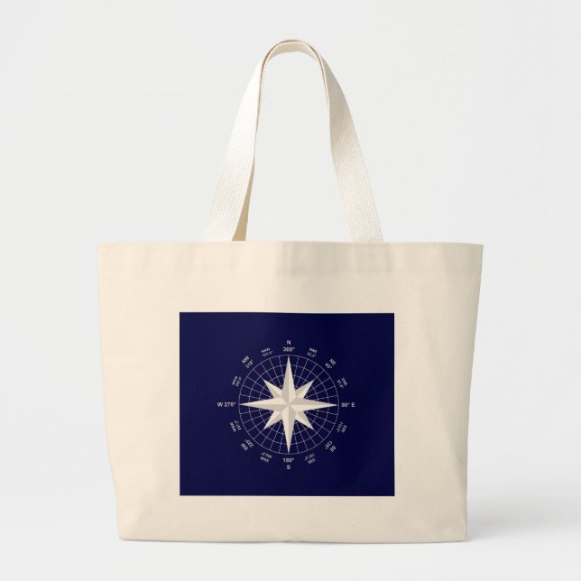compass large tote bag (Front)