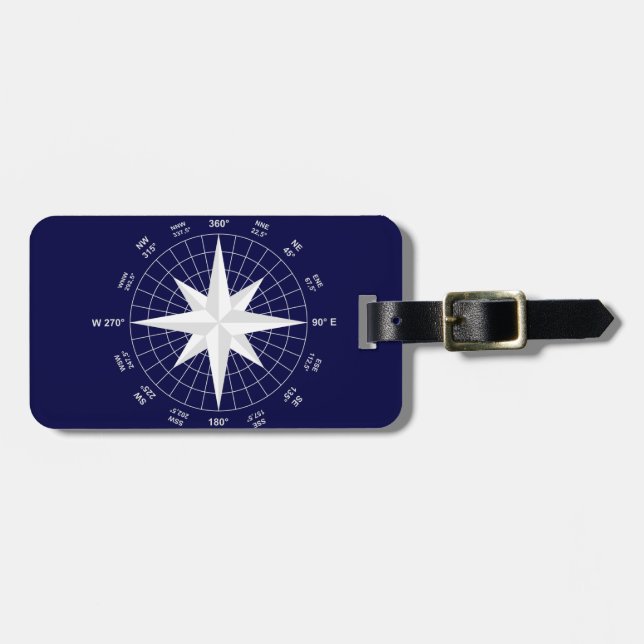 compass luggage tag (Front Horizontal)