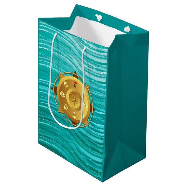 Compass Medium Gift Bag (Front Angled)