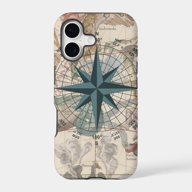 Compass on an Ancient Map (Back)