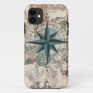 Compass on an Ancient Map Case-Mate iPhone Case