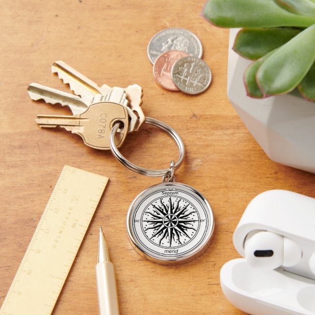 compass photo key ring (Desk)