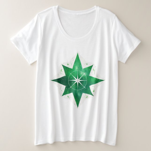 "Compass Rose Adventure Tee" Plus Size T-Shirt (Design Front)