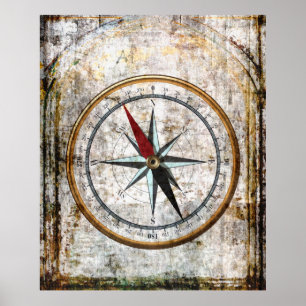 COMPASS ROSE ADVENTURER POSTER