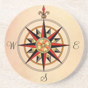 Compass Rose Coaster
