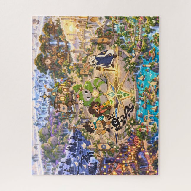 Compass Rose Jigsaw Puzzle (Vertical)