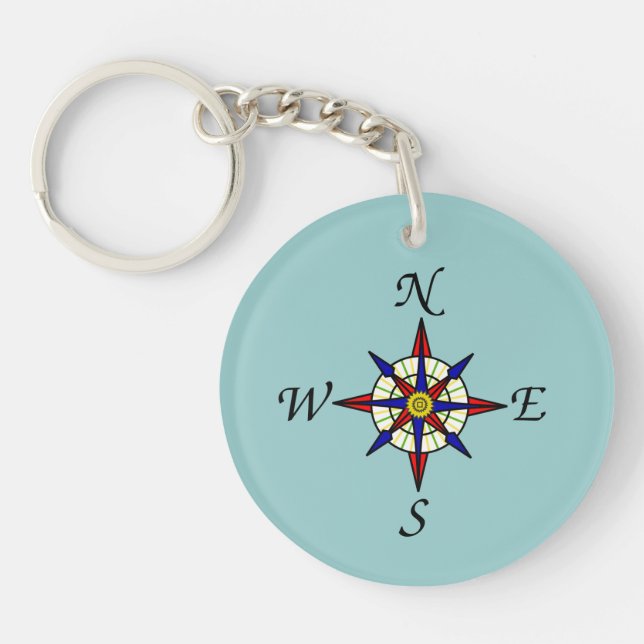 Compass Rose Key Chain (Front)