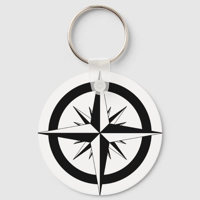 Compass Rose Key Ring (Front)
